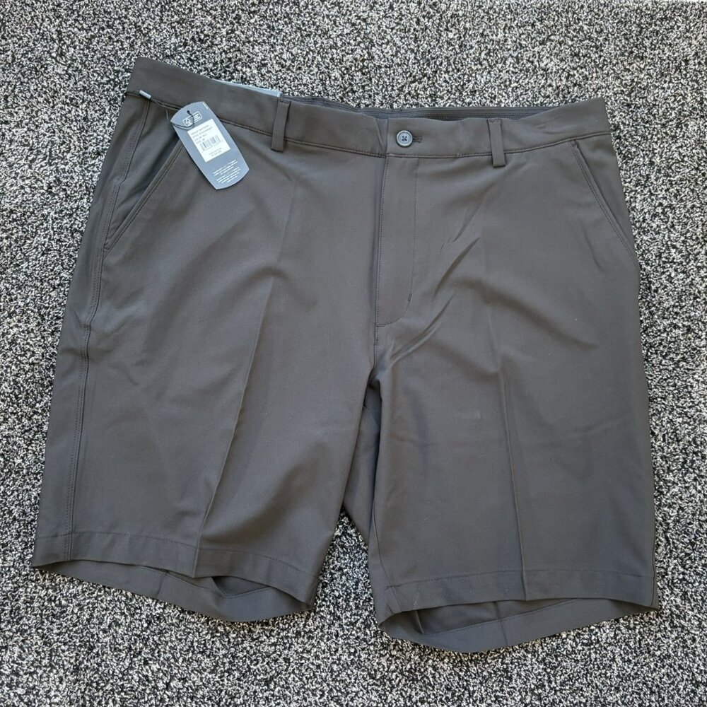 Greg Norman Men's Black Performance Stretch Golf Shorts Size 38 NWT